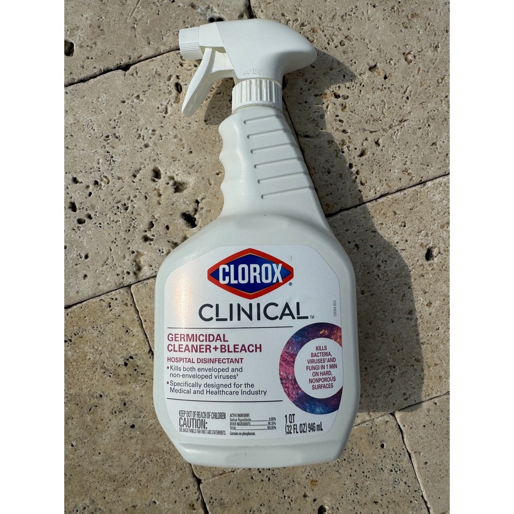 Clorox Clinical Germicidal Cleaner + Bleach Hospital Disinfectant Spray 32 fl oz